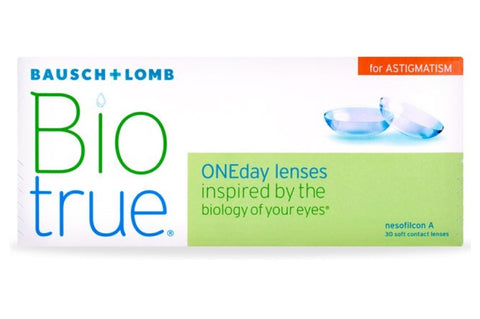 Biotrue ONEday for ASTIGMATISM - 30 Pack Contact Lenses $53.99 StarTrack Courier Service