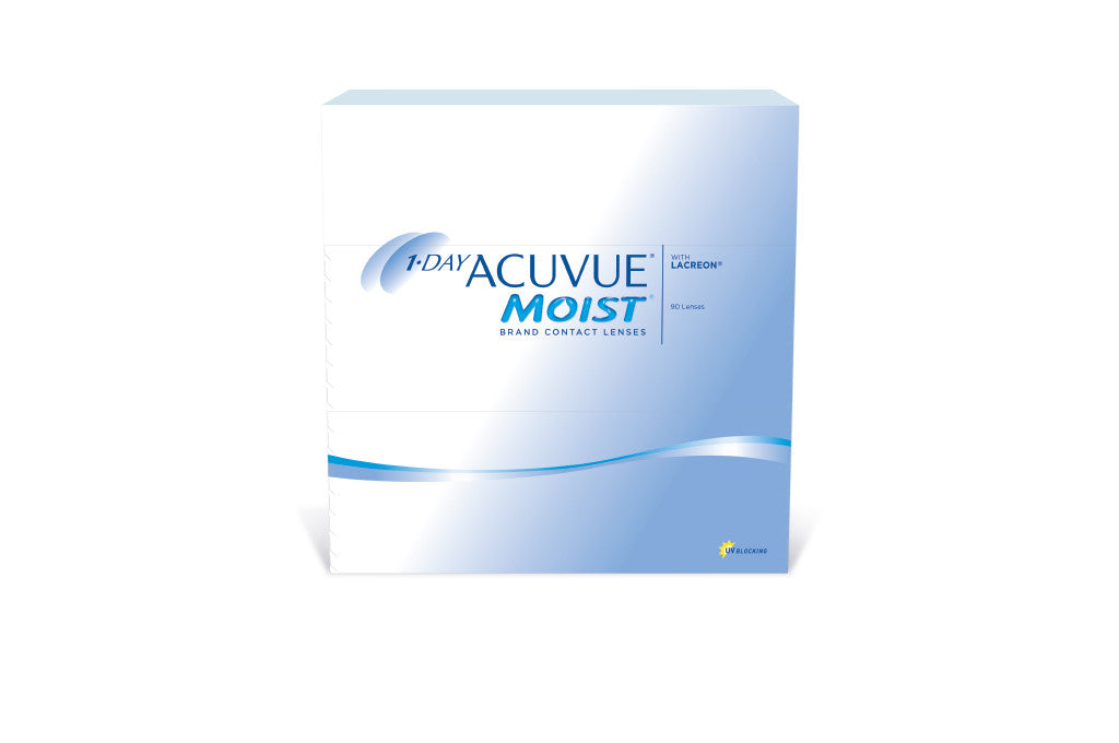 1 DAY ACUVUE MOIST - 90 Pack Contact Lenses $79.99 StarTrack Courier Service