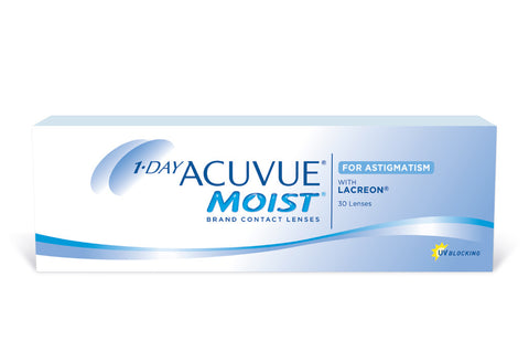 1 DAY ACUVUE MOIST for Astigmatism - 30 Pack Contact Lenses $49.99 StarTrack Courier Service