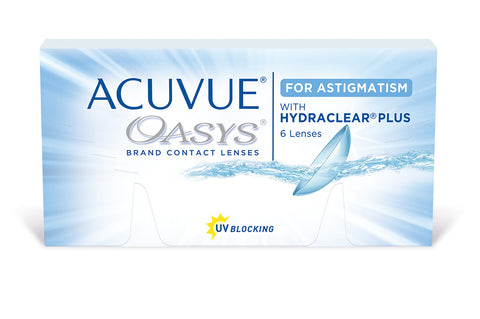 ACUVUE OASYS with Hydraclear plus for ASTIGMATISM  - 6 Pack Contact Lenses $55.99  StarTrack Courier Service